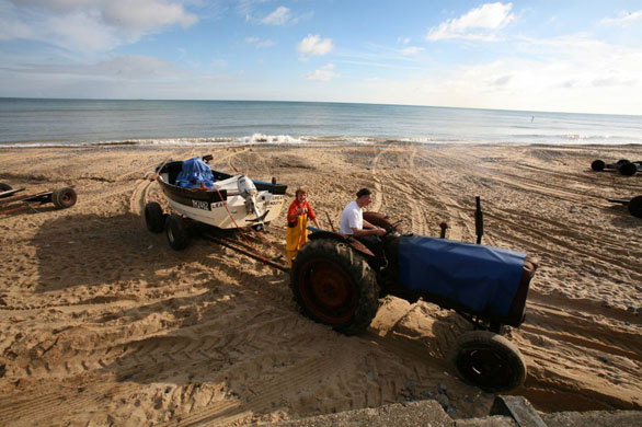 crabbing in Cromer