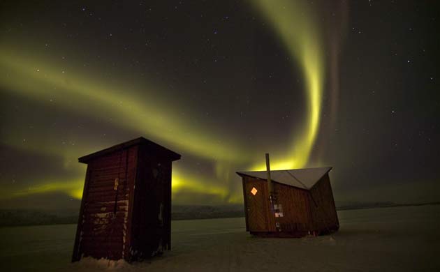 northern lights in Sweden