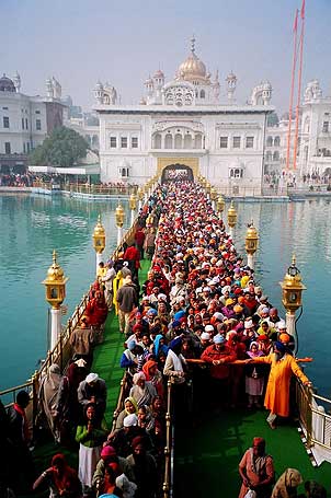 Golden temple queue, Amritsar, India