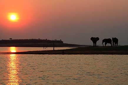 Sunset on Lake Kariba, Zimbabwe