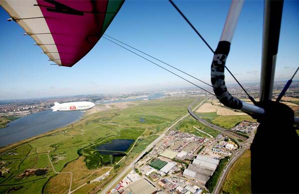 Stella Artois airship in London