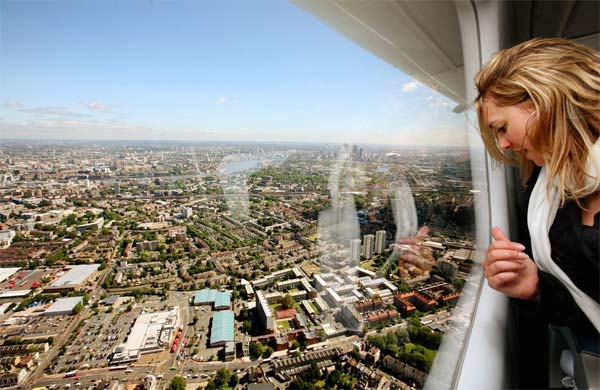 Stella Artois airship in London