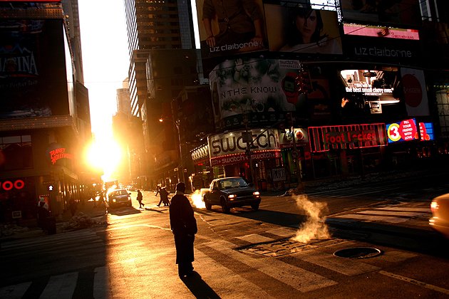 Times Square, twilight