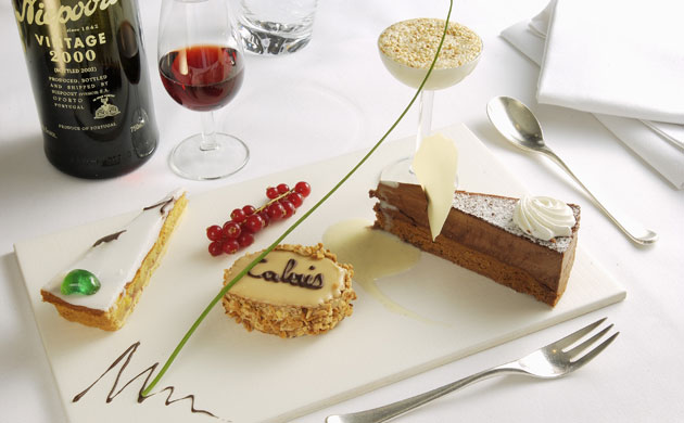 Dessert board at La Sole Meunière 