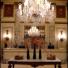 A chandelier in the Plaza hotel