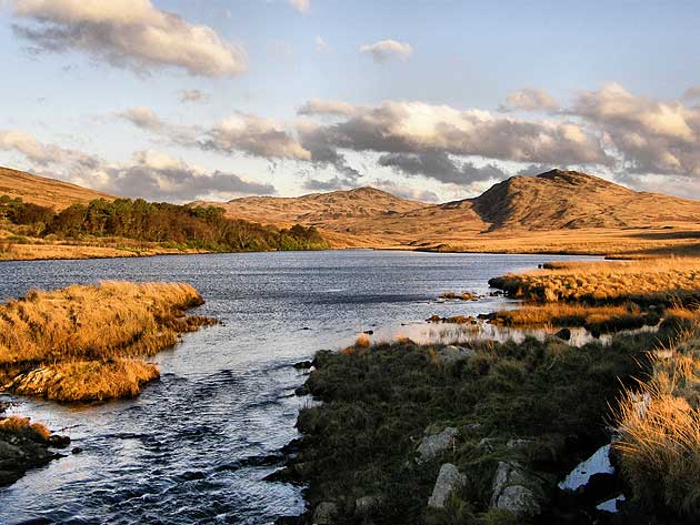 Fishing loch at Inverlussa