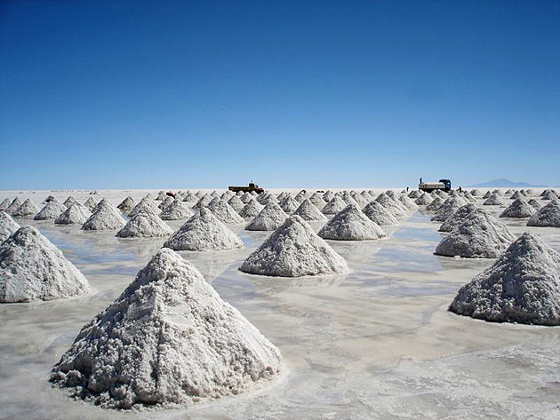 Mounds of salt, Bolivia