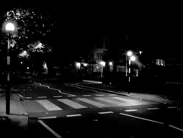 Deserted pedestrian crossing