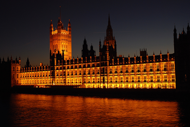 Houses of Parliament from across the river