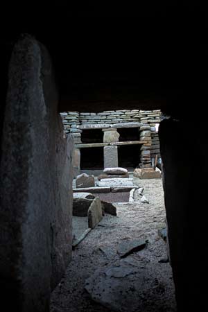 Standing stones: Skara Brae, Mainland, Orkney