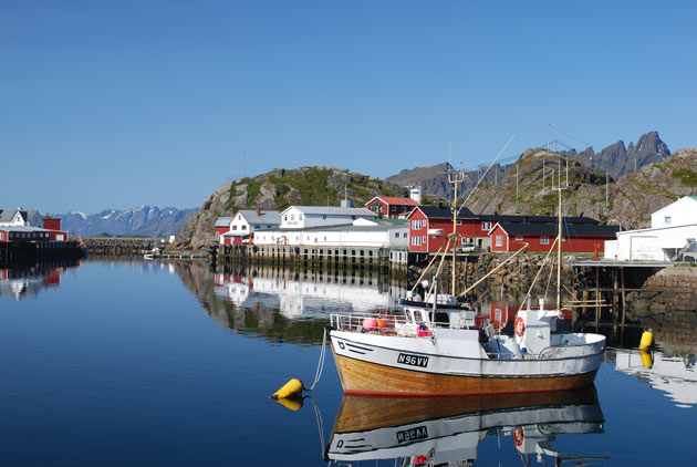 Lofoten Island harbour