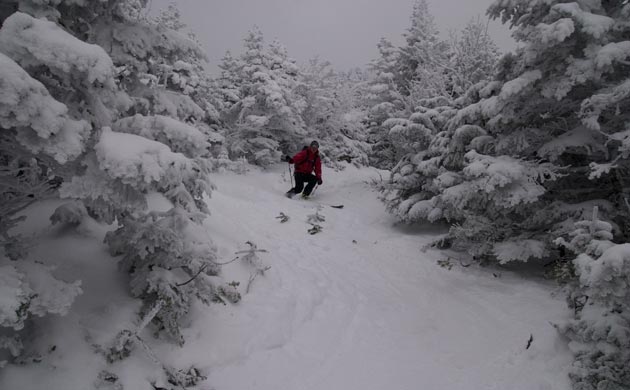 Skiing Mt Mansfield, Vermont