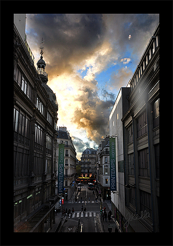 Paris' shopping district 