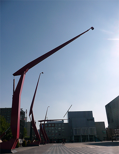 Street lamps in Rotterdam