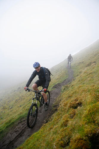 The mist closes in as Euan smiles on