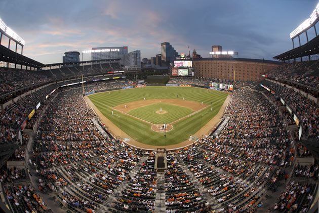 Oriole Park baseball pitch