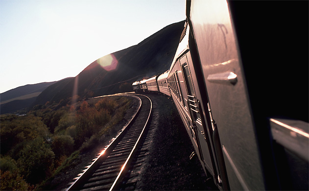 The Trans-Siberian Express train