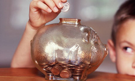 child with piggy bank 001