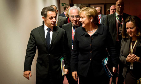 Angela Merkel and Nicolas Sarkozy