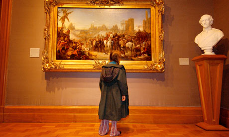 Children enjoying the art at the National Portrait Gallery