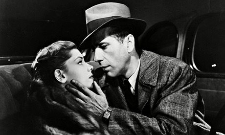 Lauren Bacall and Humphrey Bogart as Marlowe in The Big Sleep from 1946