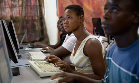 Ghanaian youths learn new skills on computers