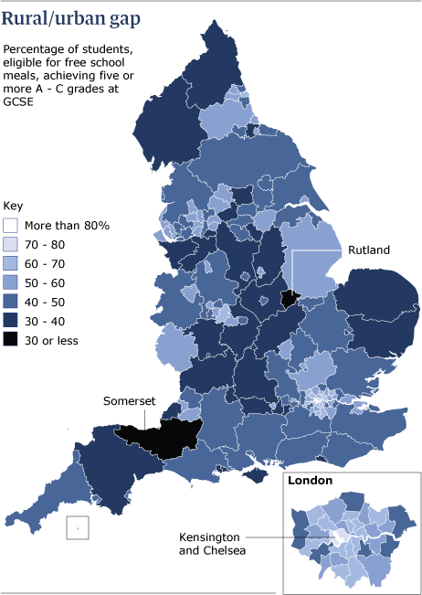 Local Education Authority Map Gcse Statistics In Your Area By Race, Sex And Income: Why Are Poor White  Boys Falling Behind? | News | Theguardian.com