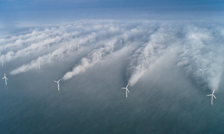 Wind energy : wind turbines of Horns Rev windfarm