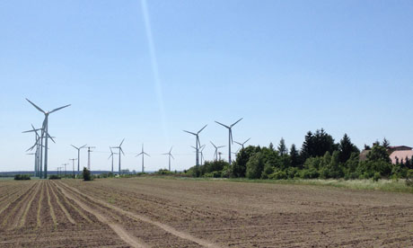 Damian in Germany : The village Feildheim with 43 wind turbines and biogas plant