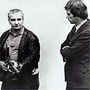 Lindsay Anderson and Malcolm McDowell shooting If ... 