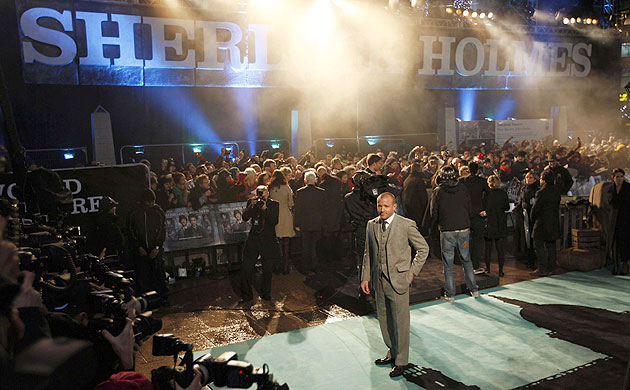 Sherlock Holmes: Guy Ritchie arrives for the world premiere of Sherlock Holmes