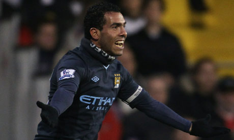 Carlos Tevez of Manchester City