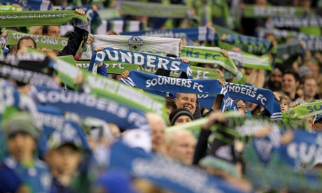 Seattle Sounders fans cheer during the 2011 Lamar Hunt US Open Cup Final against the Chicago Fire