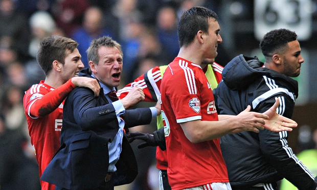 Nottingham Forest's Stuart Pearce exults as Ben Osborn sinks Derby - The Guardian