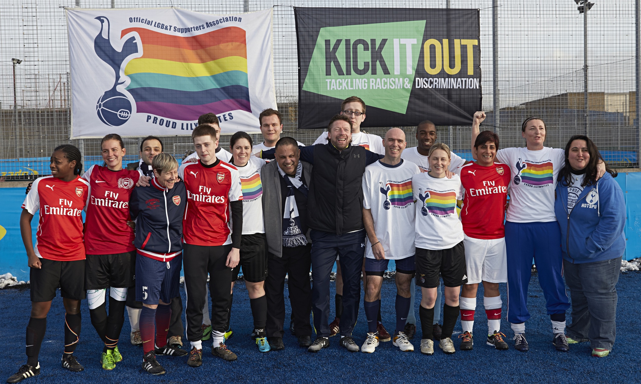 Proud Lilywhites And Gay Gooners Fly Rainbow Flag For Lgbt Football Fans Football The Guardian