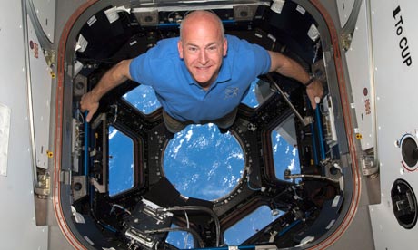 Commander Alan Poindexter in the cupola, 2010