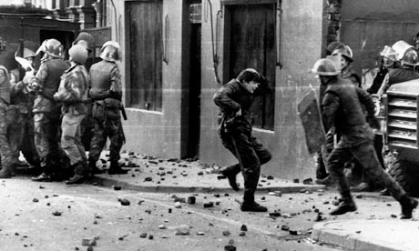 Bloody Sunday massacre in Northern Ireland