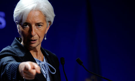 Christine Lagarde during a press conference as part of the G20 summit in Cannes