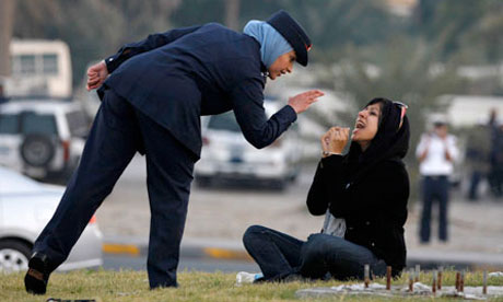 The arrest of Bahraini blogger Zainab Alkhawaja in the capital, Manama