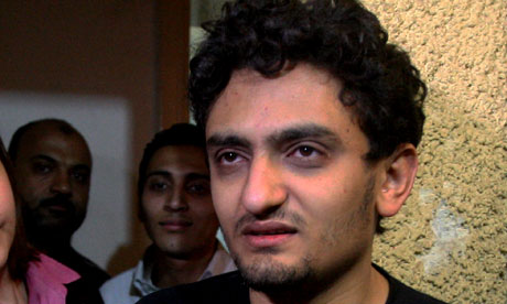 Egyptian Wael Ghonim, talks at his home in Cairo, Egypt, on Monday.