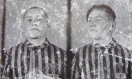 Piechowski as an inmate at Auschwitz