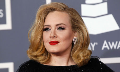 British singer Adele at the 54th annual Grammys
