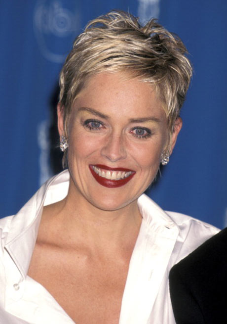 Sharon Stone Pixie Haircut Pictures