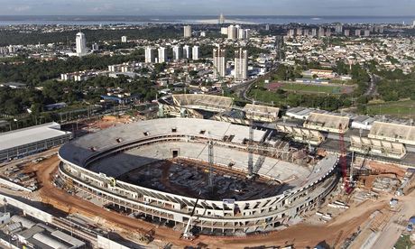 Stadium in Manaus under construction