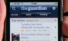 The Guardian's iPhone application