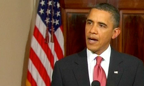 Egypt protests: Obama on Mubarak's vow to stand down - video