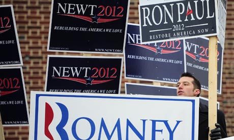 Placards in Manchester, New Hampshire