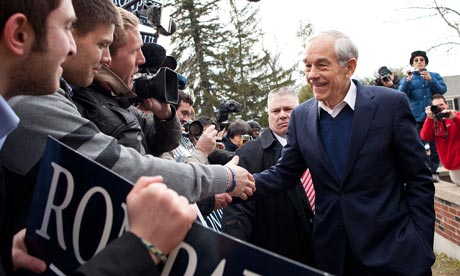 Ron Paul in Manchester, New Hampshire