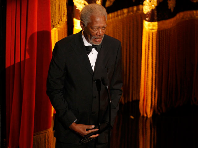 Actor Morgan Freeman introduces the opening segment at the 84th Academy Awards in Hollywood
