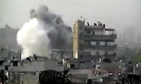 Homs bombardment Syria
